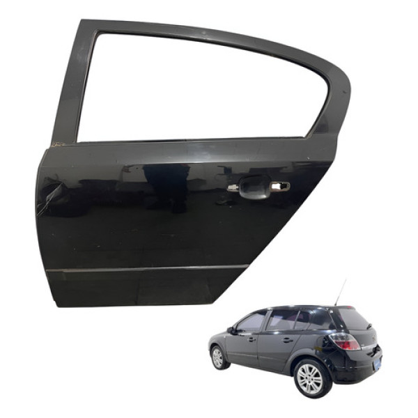 Porta Traseira Esquerda Gm Vectra 2009 Gtx Traseira Esquerda Preto