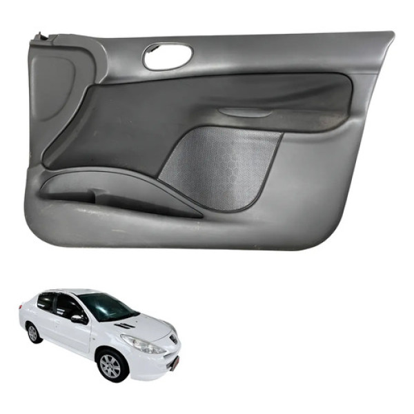 Forro Porta Diant Direito Peugeot 207 Passion 2008 2010 2012 Cinza-escuro
