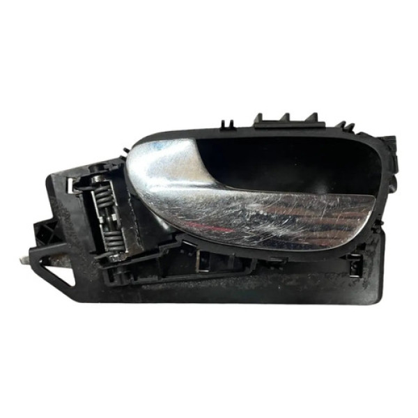 Macaneta Interna Dianteira Esquerda 307 2002 2007 2012 Cromado E Preto