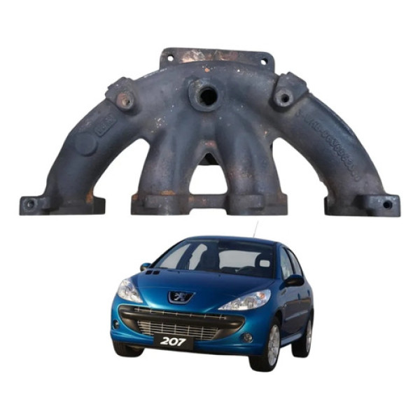 Coletor Escapamento Peugeot 207 1.4 8v Flex 2011 2012 Manual