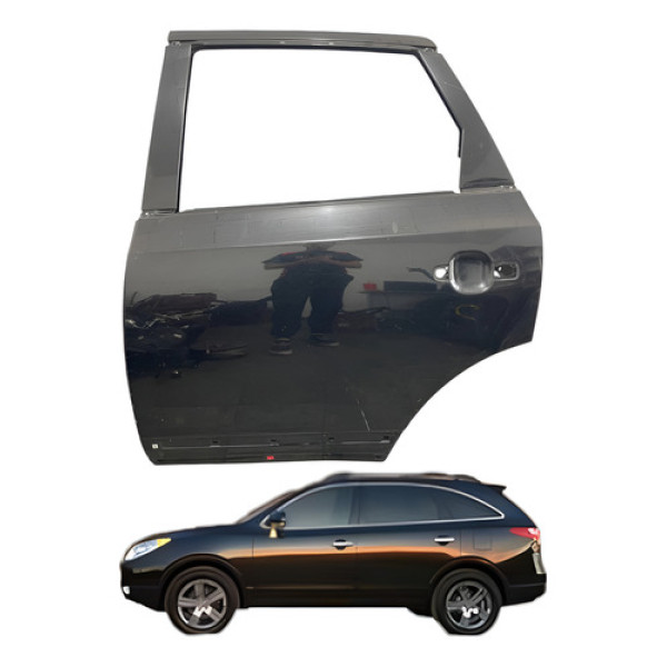 Porta Traseira Esquerda Hyundai Vera Cruz 3.8 V6 2009 2010 Traseira Esquerdo Preto