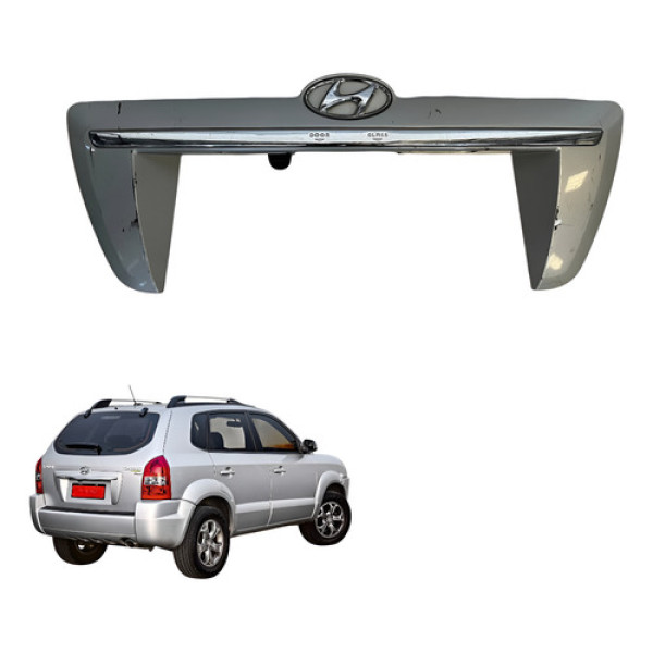 Aplique Friso Trampa Traseira Tucson 2008 2009 2010 Prata