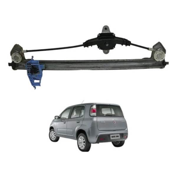 Maquina Vidro Manual Traseira Equerda Uno Vivace 2010 2021