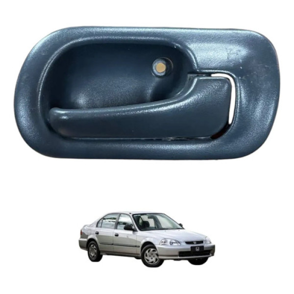 Macaneta Interna Diant Direita Civic Lx 1998 1999 2000 2001 Preto Dianteira