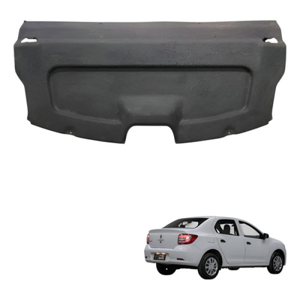 Tampao Bagagito Porta Mala Renault Logan 2015 2016 2017 2019 Preto