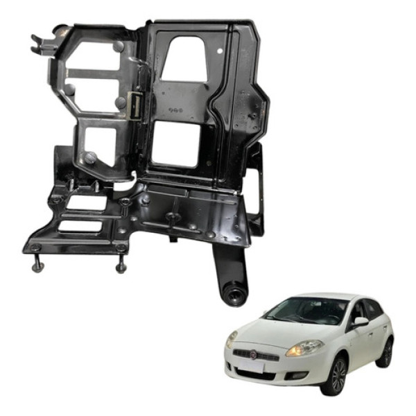 Suporte Caixa Bateria Fiat Bravo 1.8 2011 2012 Essence Preto