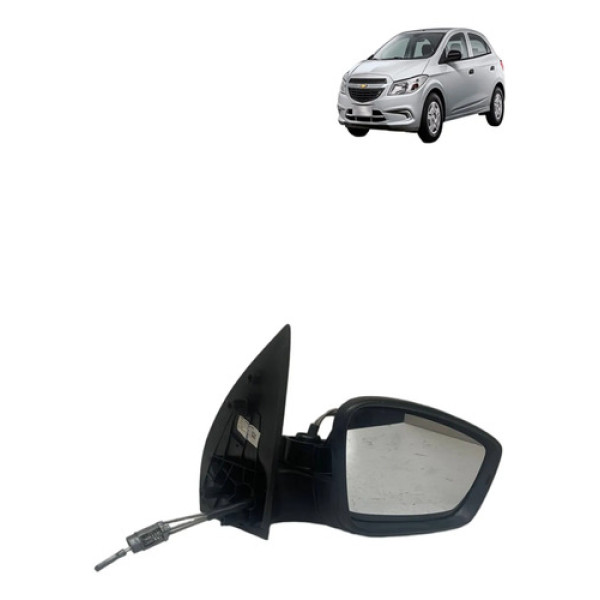 Retrovisor Manual Direito S/capa Chevrolet Onix 2012 2014 2016 2018
