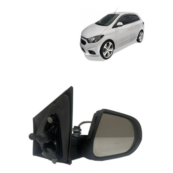 Retrovisor Manual Direito S/capa Gm Onix Prisma 2013 2015 2017 2018 2019