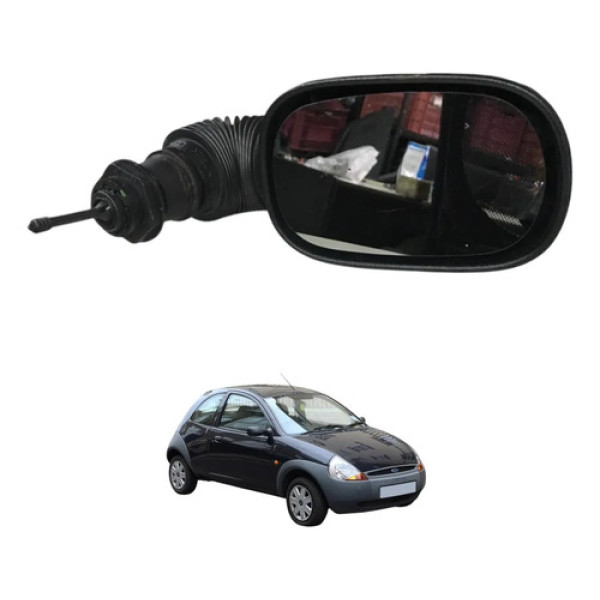 Retroisor Manual Esquerdo Ford Ka Gl 1997 1998 1999 2000