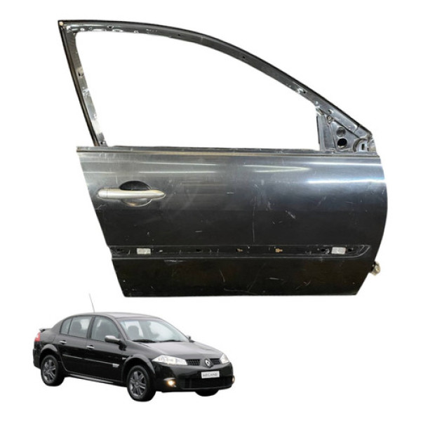 Porta Dianteira Direita Renault Megane 2007 2008 2012 Dianteira Direita Preto