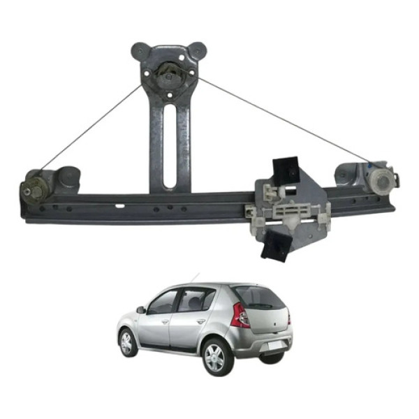 Maquina Vidro Manual Traseira Esquerda Sandero 1.6 2007 2014