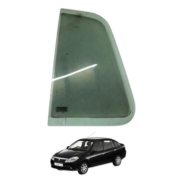 Vidro Vigia Traseiro Esquerdo Renault Symbol 2009 2010 2011