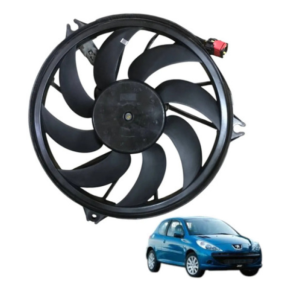 Ventoinha Radiador Peugeot 207 1.4 8v Flex 2011 2012 Manual