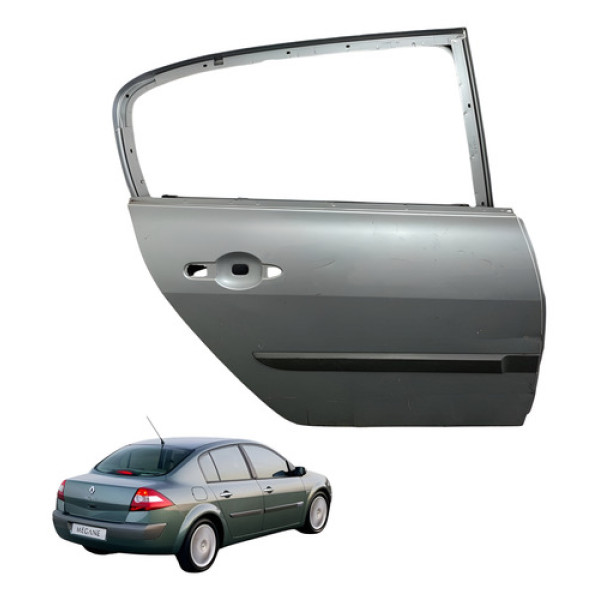 Porta Traseira Direita Renault Megane 2007 2008 2011 A Traseira Direita Cinza