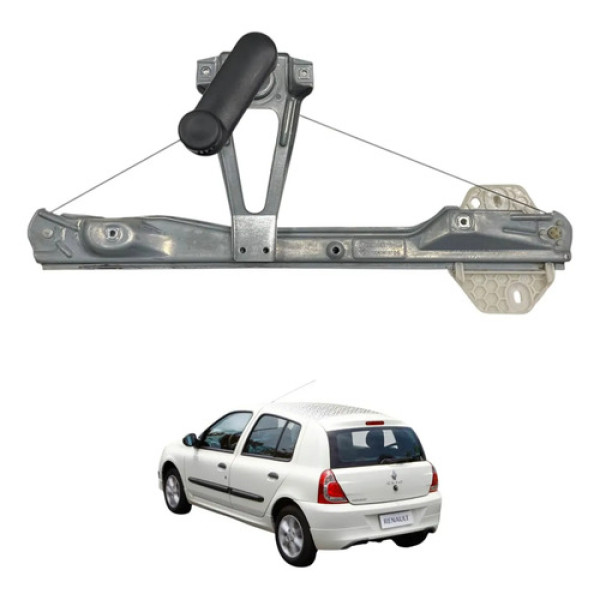 Maquina Vidro Manual Tras Esquerda Clio 2013 2014 2015 2016