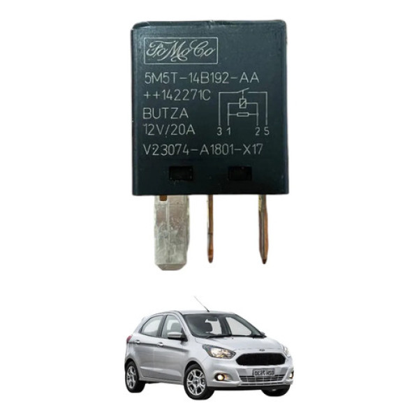 Rele Auxiliar Injecao Eletronica Ford Ka 2014 2015 2016 2017 Peça 2