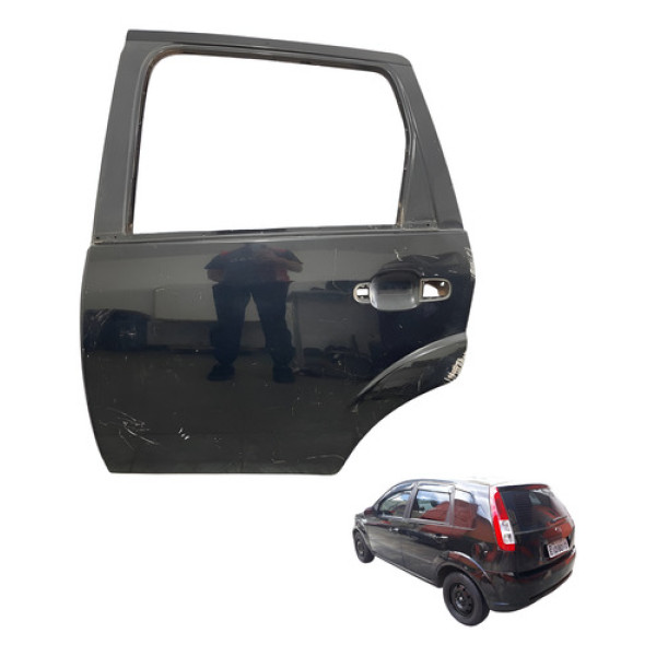 Porta Traseira Esquerda Ford Fiesta Hatch 2011 2012 Traseira Esquerdo Preto