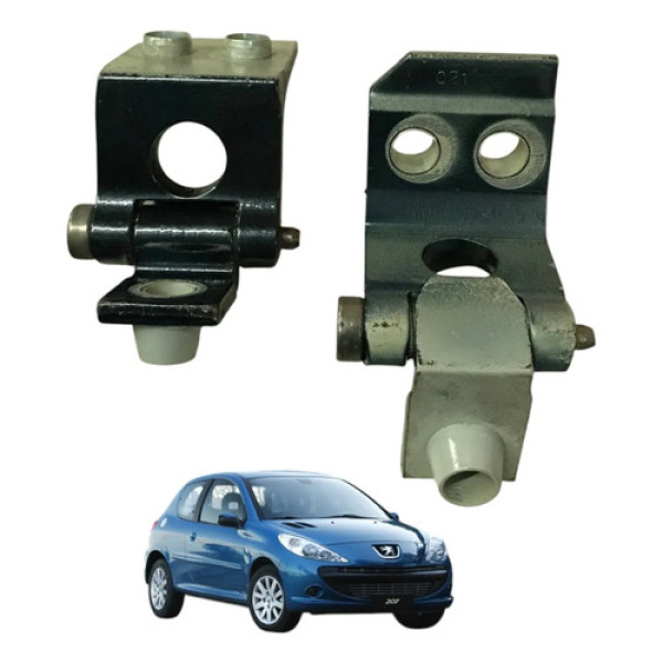 Par Dobradicas Porta Dianteira Direita Peugeot 207 1.4 2011