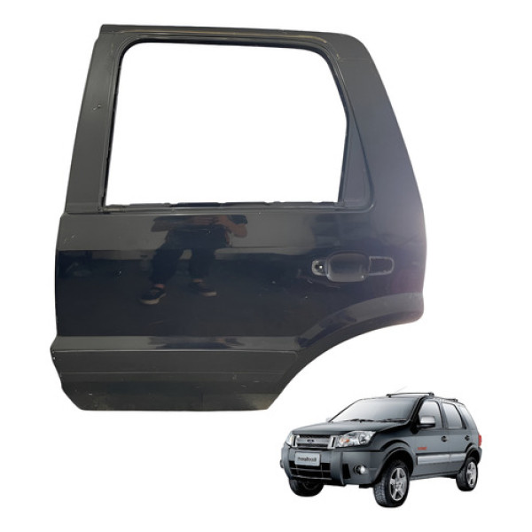 Porta Traseira Esquerda Ford Ecosport 2008 2009 2011 2012 Traseira Esquerdo Preto