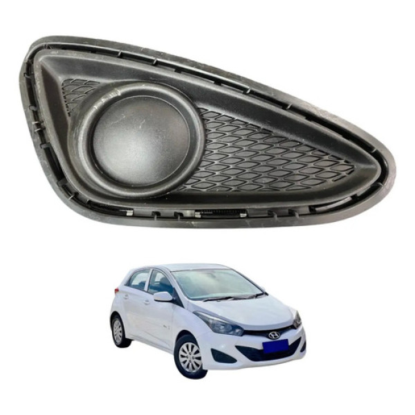 Moldura Grade Farol Milha Hb20 2013 2014 2015 2016 Sem Furo