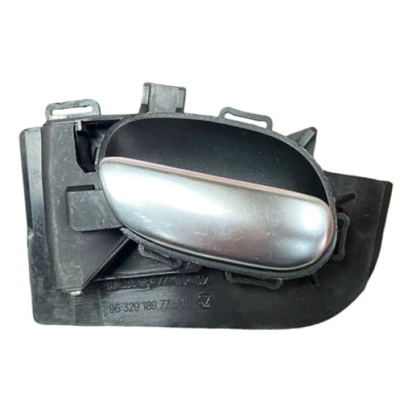 Macaneta Interna Dianteira Esquerda Peugeot 206 207 99 2014 Preto
