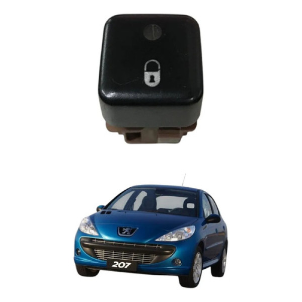 Botao Trava Eletrica Peugeot 207 1.4 2011 2012 Manual Xline