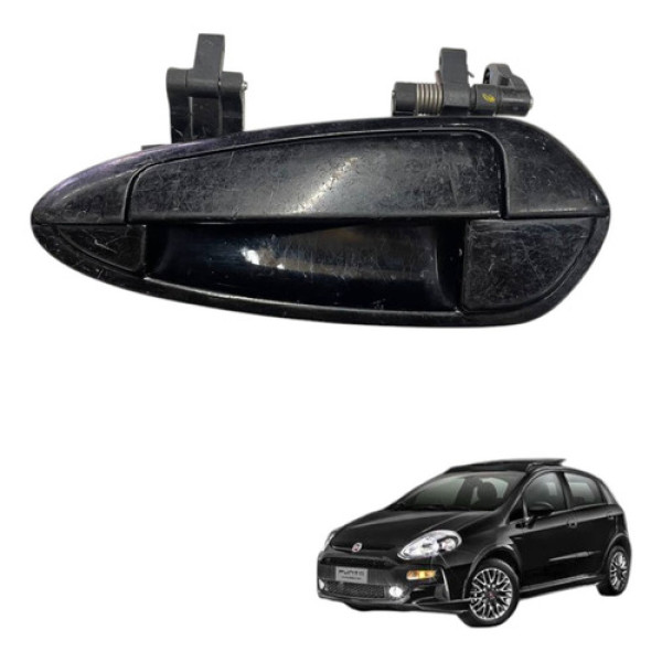 Macaneta Traseira Esquerda Fiat Punto 2008 2010 2013 Preto