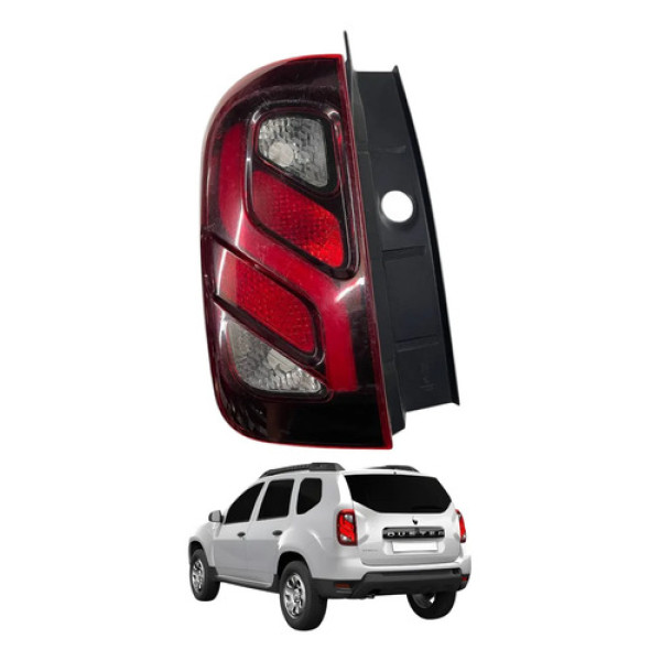 Lanterna Lado Esquerdo Renault Duster 2017 2018 2019 2020 Esquerdo/motorista Vermelho