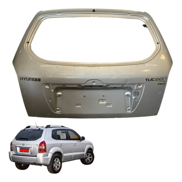 Tampa Traseira Hyundai Tucson 2008 2009 2010 2011 Prateado