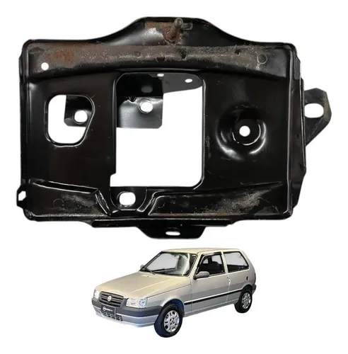 Suporte Caixa Bateria Fiat Uno Mille 2006 2007 2008 2009 Peça 1
