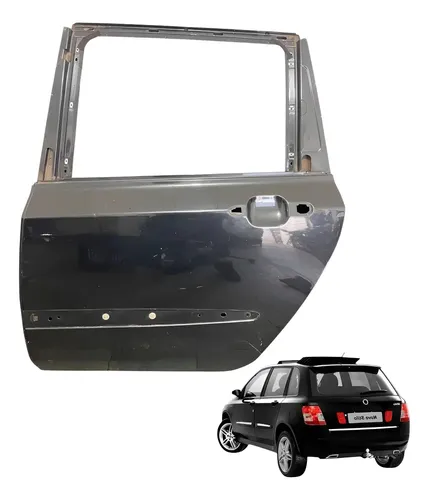 Porta Traseira Esquerda Fiat Stilo 2007 Sporting () Traseira Esquerda Preto