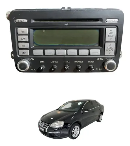 Radio Cd Player Aparelho Som Volkswagen Jetta 2008 2009 2010