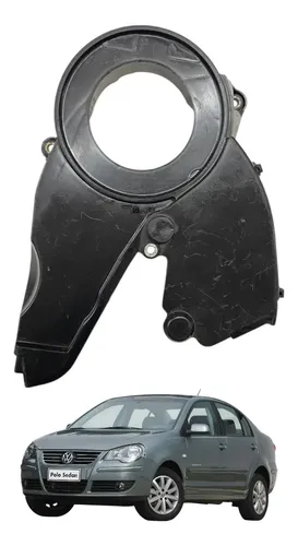 Capa Inferior Correia Dentada Gol Voyage Polo 1.6 2008 2009 Preto