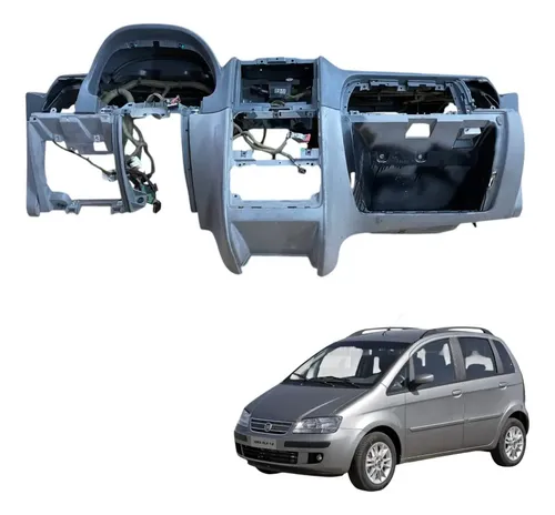 Painel Capa Tabelier Fiat Idea 2006 2007 Hlx  Original Cinza-escuro