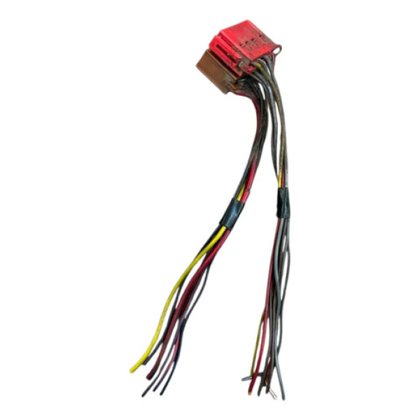 Plug Conector Vermelho/marron Caixa Fúsivel Gol Quadrado Vermelho/marron