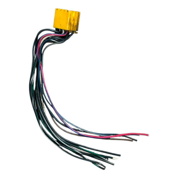 Chicote Conector Botão Alerta Painel Satelite Gol 1988 1994 Amarelo