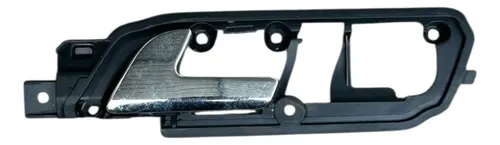 Maçaneta Interna Porta Dianteira Esquerda Vw Polo 2007 2008 Preto Dianteira