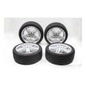 Jogo Roda E Pneu Aro 18 Mangels Maxima Dunlop Sp Sport 245/4
