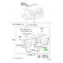 Moldura Direita Aplique Tampa Traseira Prius 7681547010