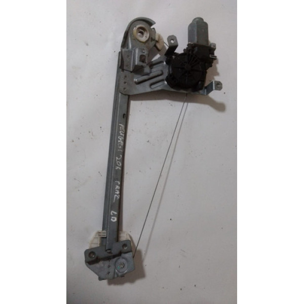Máquina Vidro Traseiro Direito Peugeot 206 1999 A 2010
