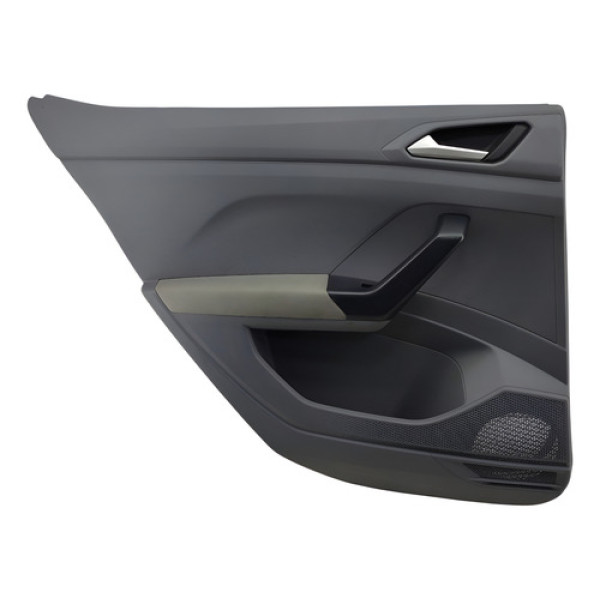 Forro Porta Traseira Vw T-cross Esquerdo 2020 2024 Cinza-escuro