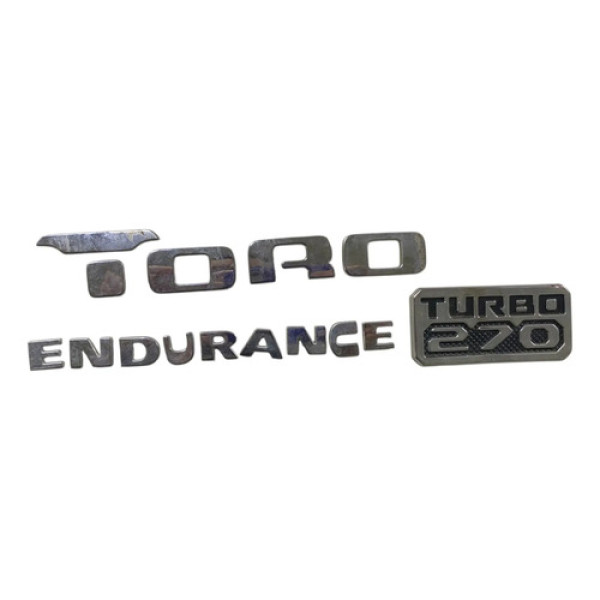 Kit 3 Emblemas Toro Endurance Turbo 270  2025