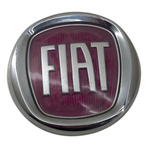Emblema Fiat Vermelho Grade Dianteira 2007 2017 Detalhe