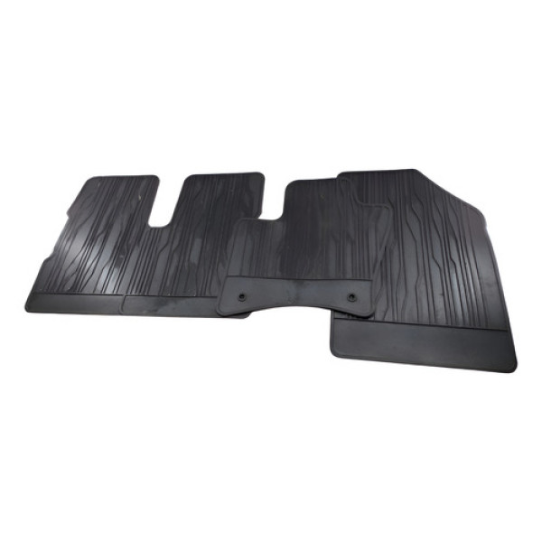 Jogo De Tapetes Borracha Fiat Toro 2023 Detalhe  Azul-turquesa
