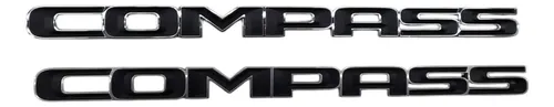 Par De Emblemas Letreiro Diant Jeep Compass 2018 2022