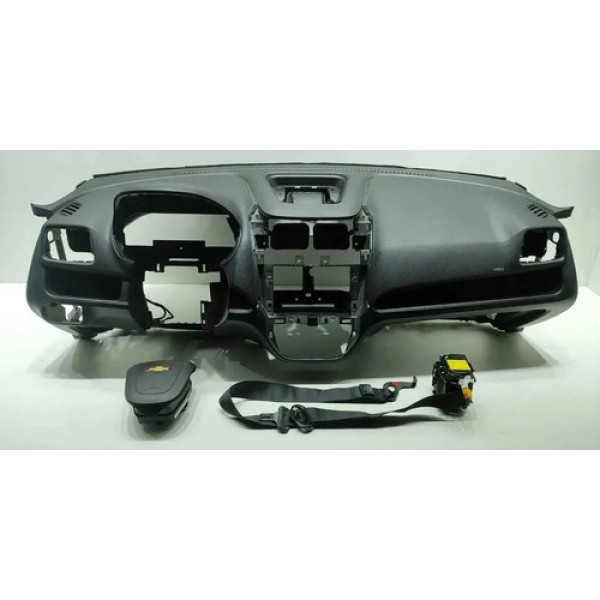 Kit Airbag Gm Cobalt 2012 2013 2014 2015 Sem Módulo Preto