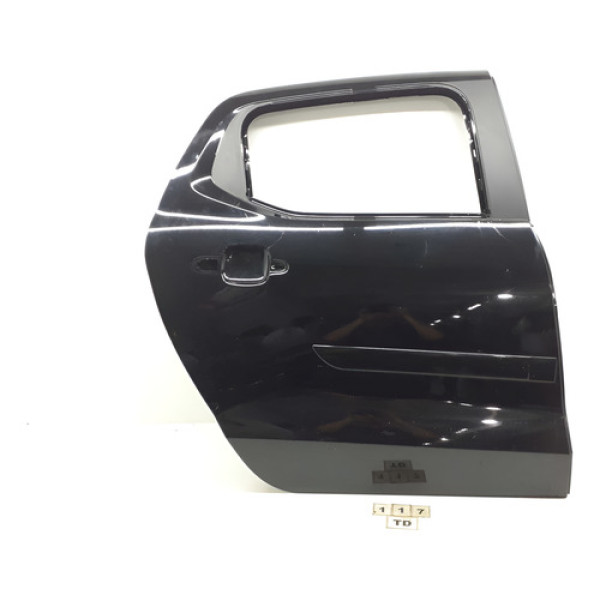 Porta Traseira Direita Fiat Strada 2021 A 2024 117  Traseira Direita Preto