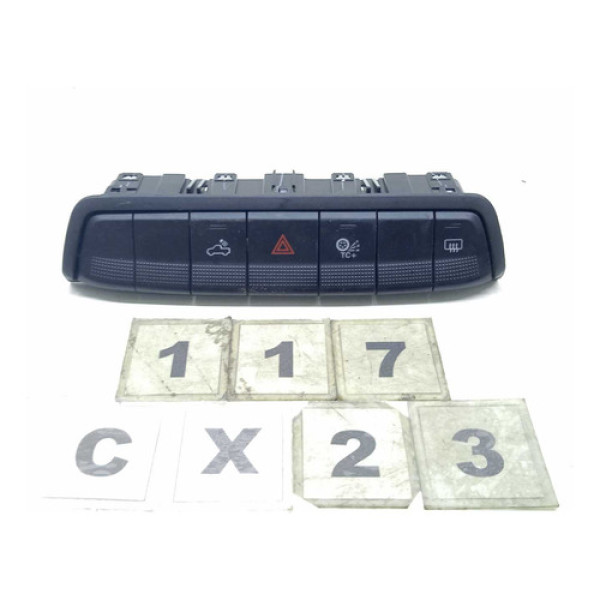 Comando Pisca Alerta Tracao Fiat Strada 2021 A 2024 117 Preto
