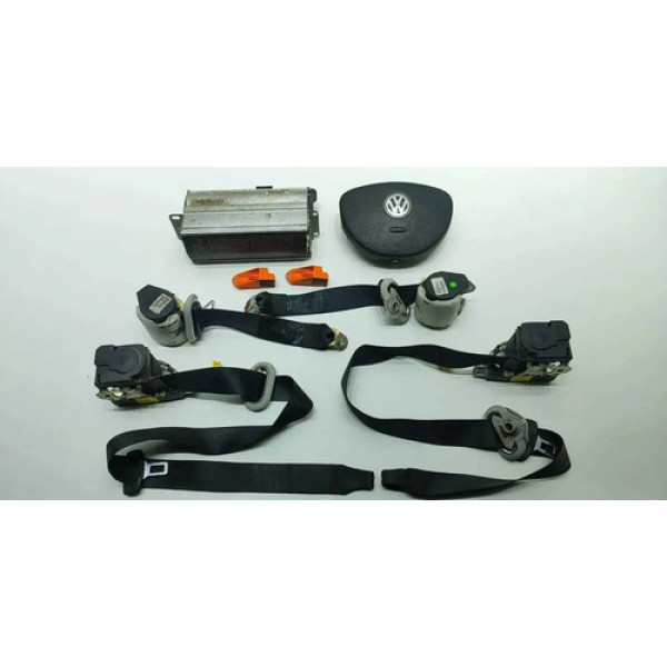Kit Airbag Vw New Beetle 2007 2008 2009 2010 Sem Modulo   Preto
