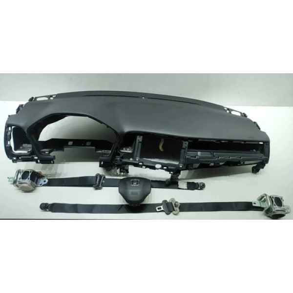Kit Airbag Honda Hrv 2015 2016 2017 2018 19 20 21 Sem Módulo Preto